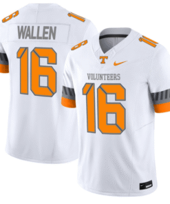 Morgan Wallen Jersey #16 Tennessee Vols 2025 Smokey Grey Series Stitched Football 5 Morgan Wallen Jersey 16 Tennessee Vols 2025 Smokey Grey Series Stitched White
