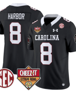 Nyck Harbor Jersey #8 South Carolina Cheez-It Citrus Bowl Patch Stitched Football 8 N6HCDMV