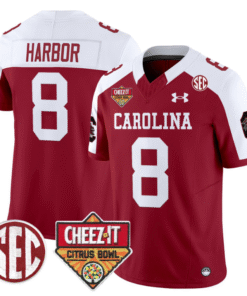 Nyck Harbor Jersey #8 South Carolina Cheez-It Citrus Bowl Patch Stitched Football 7 NOYQAYJ