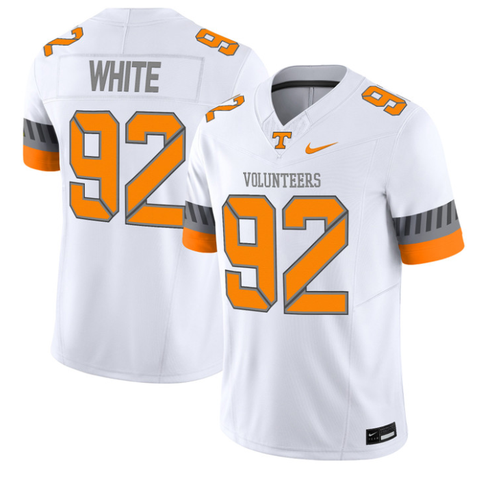 Reggie White Jersey #92 Tennessee Vols 2025 Smokey Grey Series Stitched Football 2 Reggie White Jersey #92 Tennessee Vols 2025 Smokey Grey Series Stitched Football - Image 2