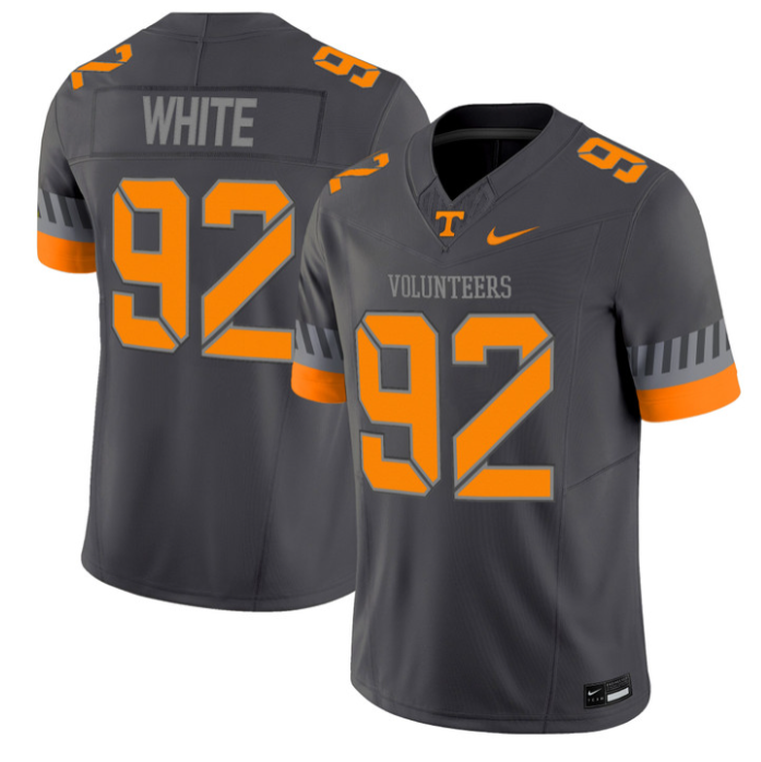 Reggie White Jersey #92 Tennessee Vols 2025 Smokey Grey Series Stitched Football 3 Reggie White Jersey #92 Tennessee Vols 2025 Smokey Grey Series Stitched Football - Image 3