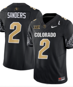 Shadeur Sanders Jersey 2 Colorado Buffaloes College Football Black Home