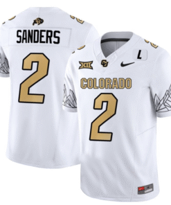 Shadeur Sanders Jersey 2 Colorado Buffaloes Football White Home