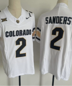 Shadeur Sanders Jersey 2 Colorado Buffaloes Football White Home Alternative 2