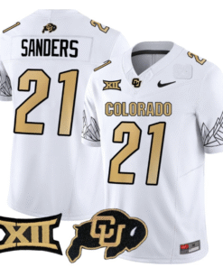 Alternative view of Shilo Sanders Jersey #21 Colorado Buffaloes Stitched Football