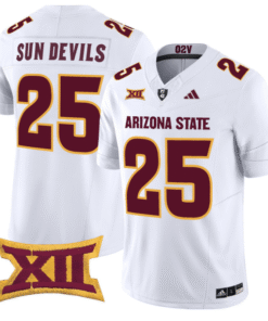 Sun Devils Jersey #25 Arizona State Sun Devils 2025 Limited Stitched Football 3 Sun Devils Jersey 25 Arizona State Sun Devils 2025 Limited Stitched White