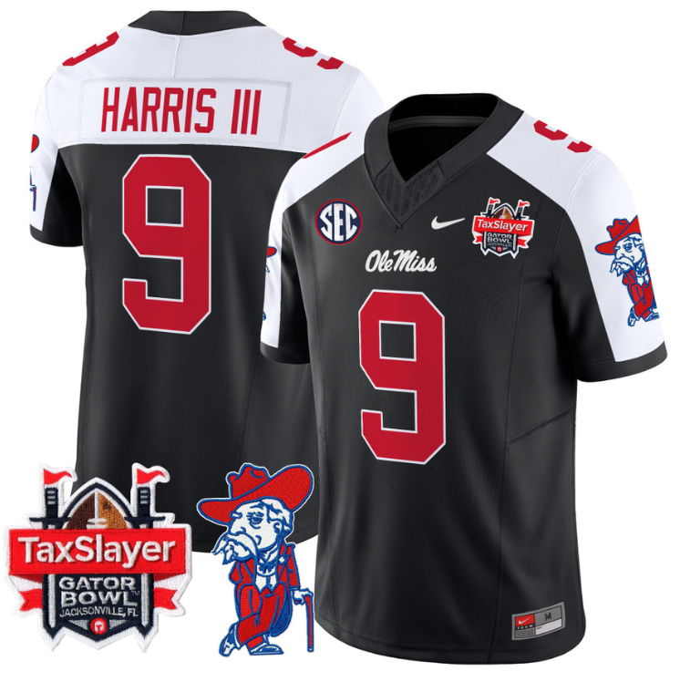 Tre Harris Jersey #9 Ole Miss Rebels 2025 Gator Bowl Patch 2024 Stitched Football 7 Tre Harris Jersey #9 Ole Miss Rebels 2025 Gator Bowl Patch 2024 Stitched Football - Image 7