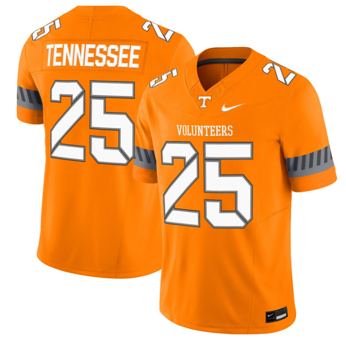 Tennessee Jersey #25 Tennessee Vols 2025 Smokey Grey Series Stitched Football 1 Tennessee Jersey #25 Tennessee Vols 2025 Smokey Grey Series Stitched Football