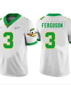 Terrance Ferguson Jersey #3 Oregon Ducks All Stitched Football 3 Terrance Ferguson Jersey 3 Oregon Ducks Football White