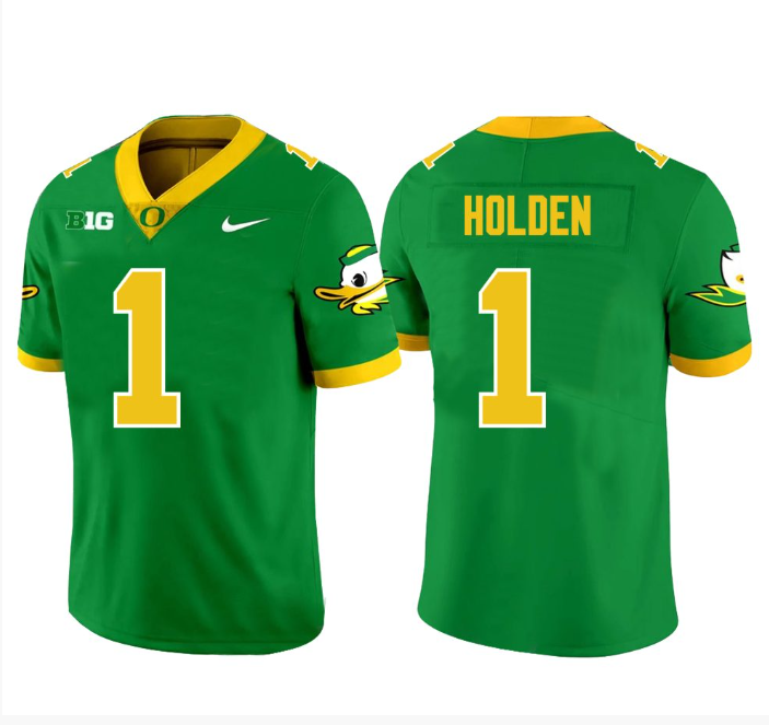Traeshon Holden Jersey #1 Oregon Ducks All Stitched Football 1 Traeshon Holden Jersey #1 Oregon Ducks All Stitched Football