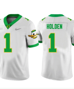 Traeshon Holden Jersey #1 Oregon Ducks All Stitched Football 3 Traeshon Holden Jersey 1 Oregon Ducks Football White