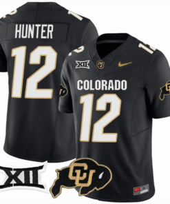 Travis Hunter Jersey #12 Colorado Buffaloes College Stitched Football 19 Travis Hunter Jersey 12 Colorado Buffaloes College Football Black Home Alternative