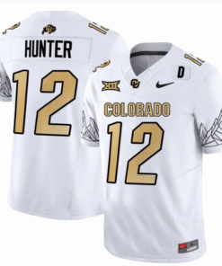 Alternative view of Travis Hunter Jersey #12 Colorado Buffaloes College Stitched Football