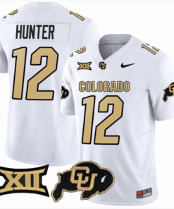 Travis Hunter Jersey #12 Colorado Buffaloes College Stitched Football 12 Travis Hunter Jersey 12 Colorado Buffaloes College Football White Home Alternative