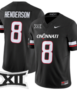 Xzavier Henderson Jersey #8 Cincinnati Bearcats 2025 Limited Stitched Football