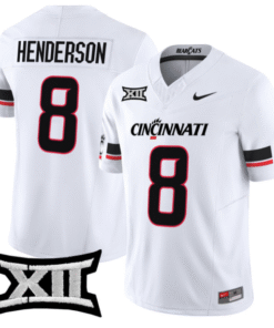 Alternative view of Xzavier Henderson Jersey #8 Cincinnati Bearcats 2025 Limited Stitched Football