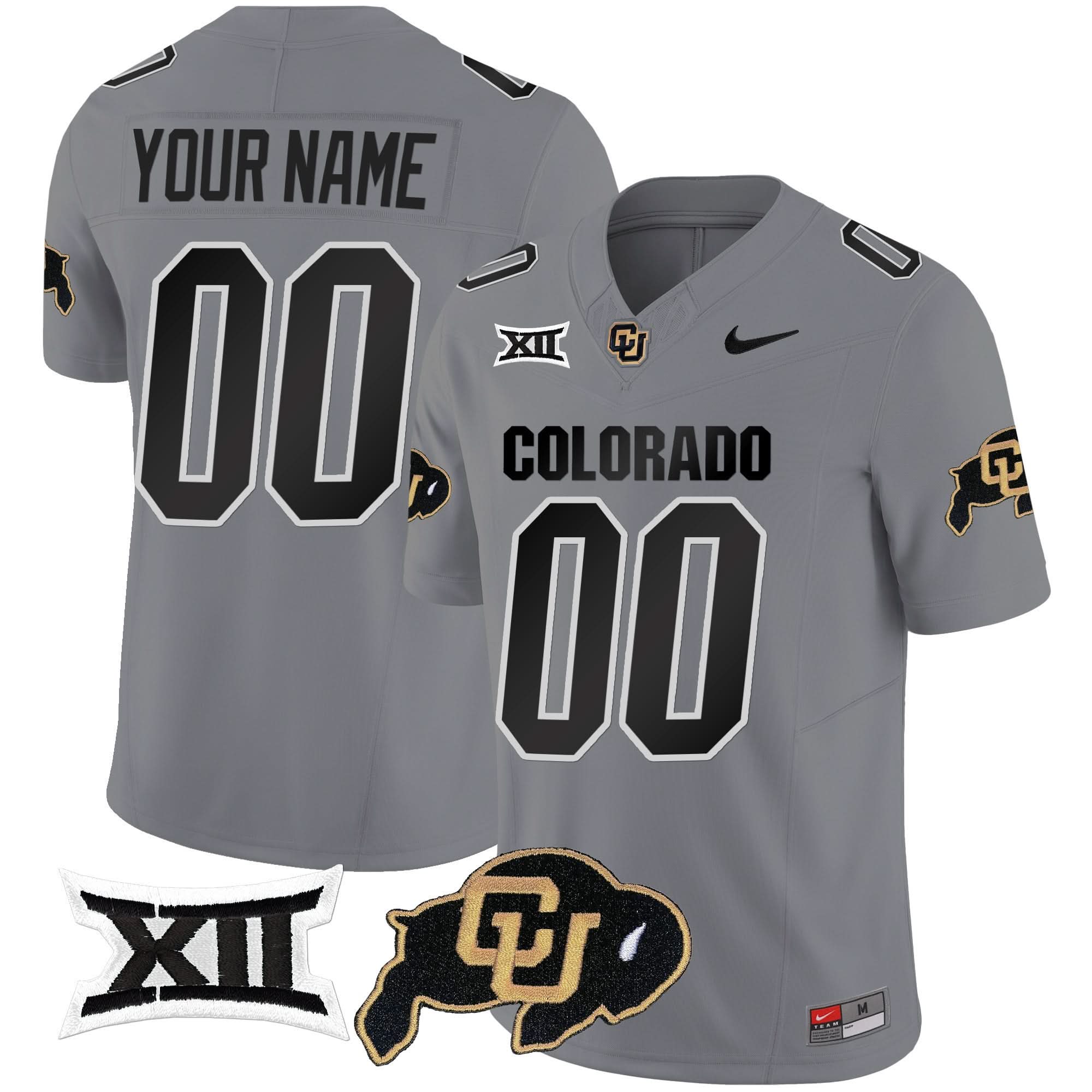 Custom Colorado Buffaloes Jersey Vapor Limited V2 - Big 12 XII Patch - All Stitched 4 Custom Colorado Buffaloes Jersey Vapor Limited V2 - Big 12 XII Patch - All Stitched - Image 4