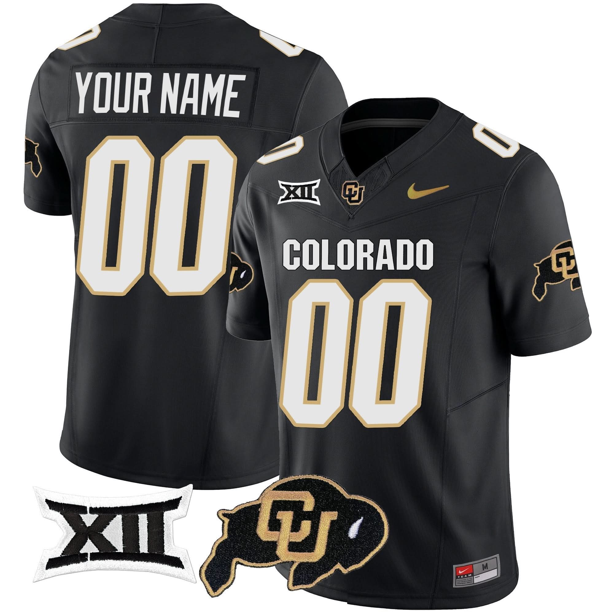 Custom Colorado Buffaloes Jersey Vapor Limited V2 - Big 12 XII Patch - All Stitched 2 Custom Colorado Buffaloes Jersey Vapor Limited V2 - Big 12 XII Patch - All Stitched - Image 2