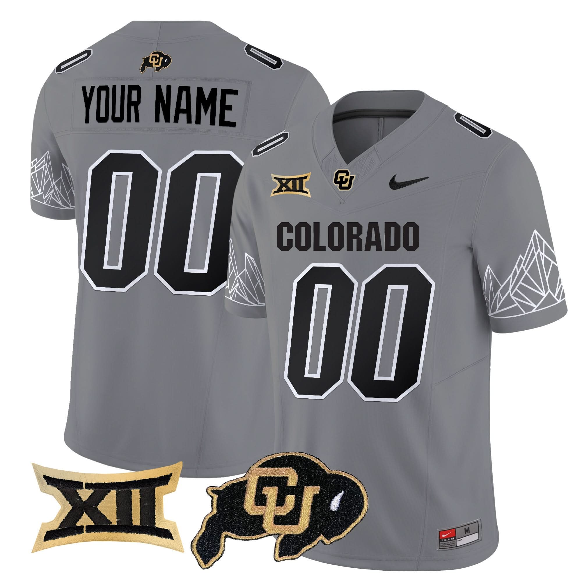 Custom Colorado Buffaloes Jersey Vapor Limited V3 - Big 12 XII Patch - All Stitched 3 Custom Colorado Buffaloes Jersey Vapor Limited V3 - Big 12 XII Patch - All Stitched - Image 3