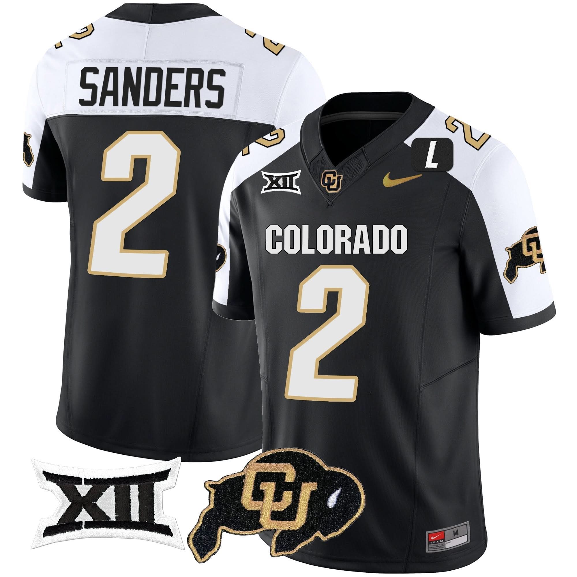 Colorado Buffaloes Vapor Limited Jersey V2 - Big 12 XII Patch - All Stitched 96 1725008638783 0bd1dcb6 4973 4c6a 9469 028480cfc690 3