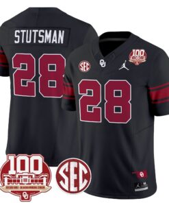 Oklahoma Sooners 100th Anniversary Patch Vapor Limited Jersey - All Stitched 57 17256132521308fc9fe9