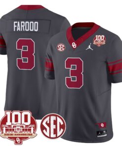 Oklahoma Sooners 100th Anniversary Patch Vapor Limited Jersey - All Stitched 44 17256132522762e4a736