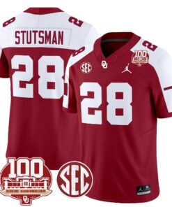 Oklahoma Sooners 100th Anniversary Patch Vapor Limited Jersey - All Stitched 65 17256132527eec3db3cf