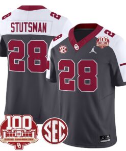 Oklahoma Sooners 100th Anniversary Patch Vapor Limited Jersey - All Stitched 72 1725613252843a7ebafe