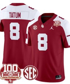 Oklahoma Sooners 100th Anniversary Patch Vapor Limited Jersey - All Stitched 66 172561325287f0ec869d