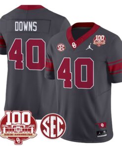 Oklahoma Sooners 100th Anniversary Patch Vapor Limited Jersey - All Stitched 45 17256132530154739b79