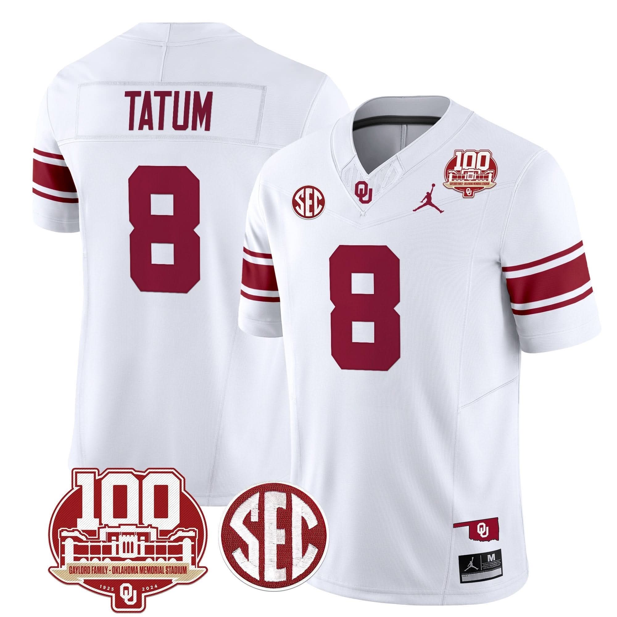Oklahoma Sooners 100th Anniversary Patch Vapor Limited Jersey - All Stitched 9 Oklahoma Sooners 100th Anniversary Patch Vapor Limited Jersey - All Stitched - Image 9