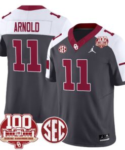 Oklahoma Sooners 100th Anniversary Patch Vapor Limited Jersey - All Stitched 71 172561325370a0ba6751