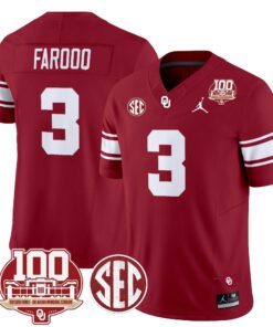 Oklahoma Sooners 100th Anniversary Patch Vapor Limited Jersey - All Stitched 75 172561325392661bca89