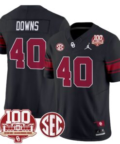 Oklahoma Sooners 100th Anniversary Patch Vapor Limited Jersey - All Stitched 60 1725613253ef3f41217e