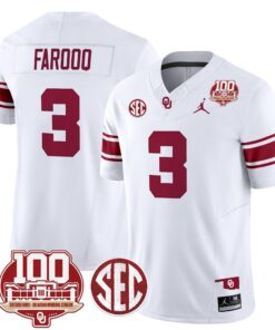 Oklahoma Sooners 100th Anniversary Patch Vapor Limited Jersey - All Stitched 51 1725613253f4a75af98f