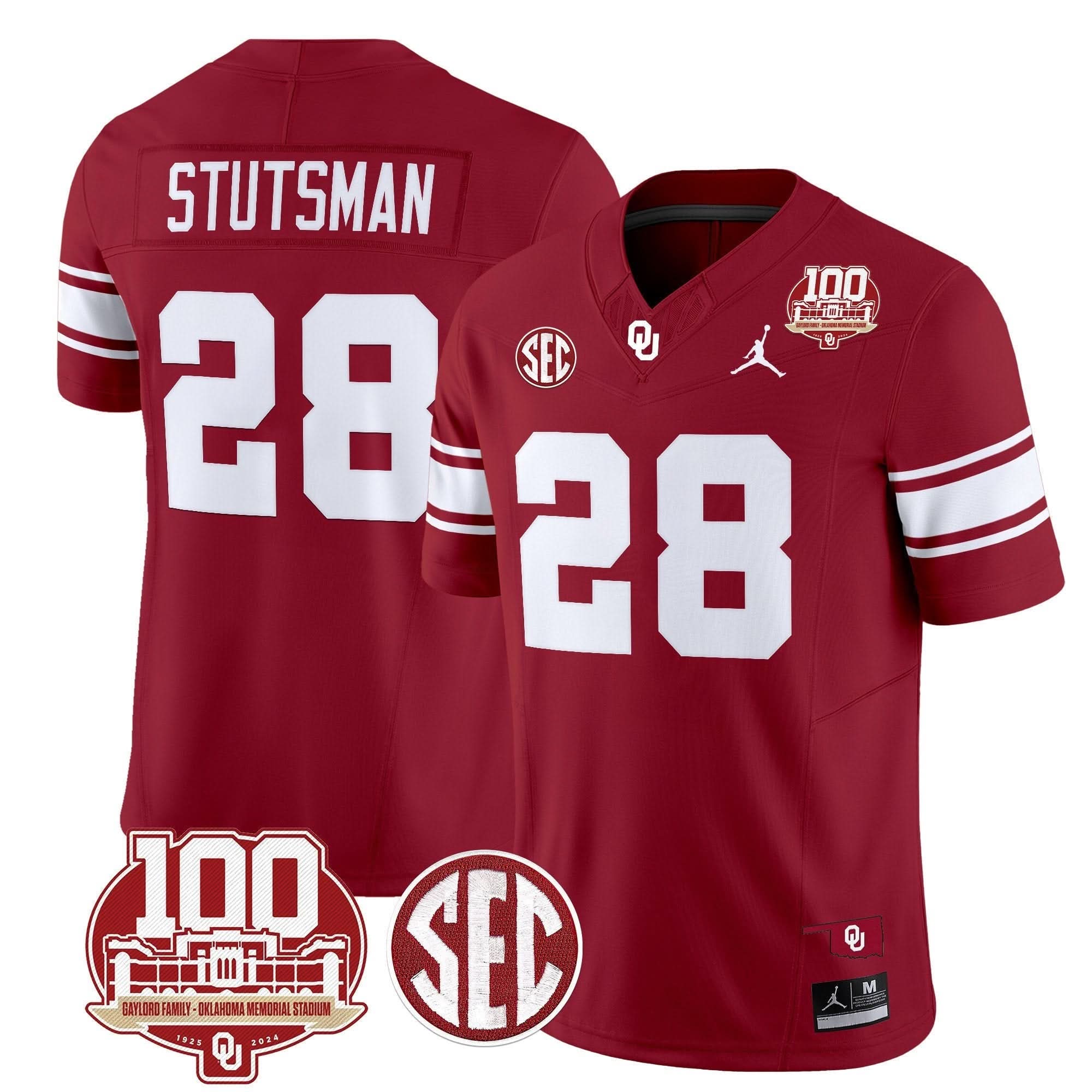Oklahoma Sooners 100th Anniversary Patch Vapor Limited Jersey - All Stitched 12 Oklahoma Sooners 100th Anniversary Patch Vapor Limited Jersey - All Stitched - Image 12