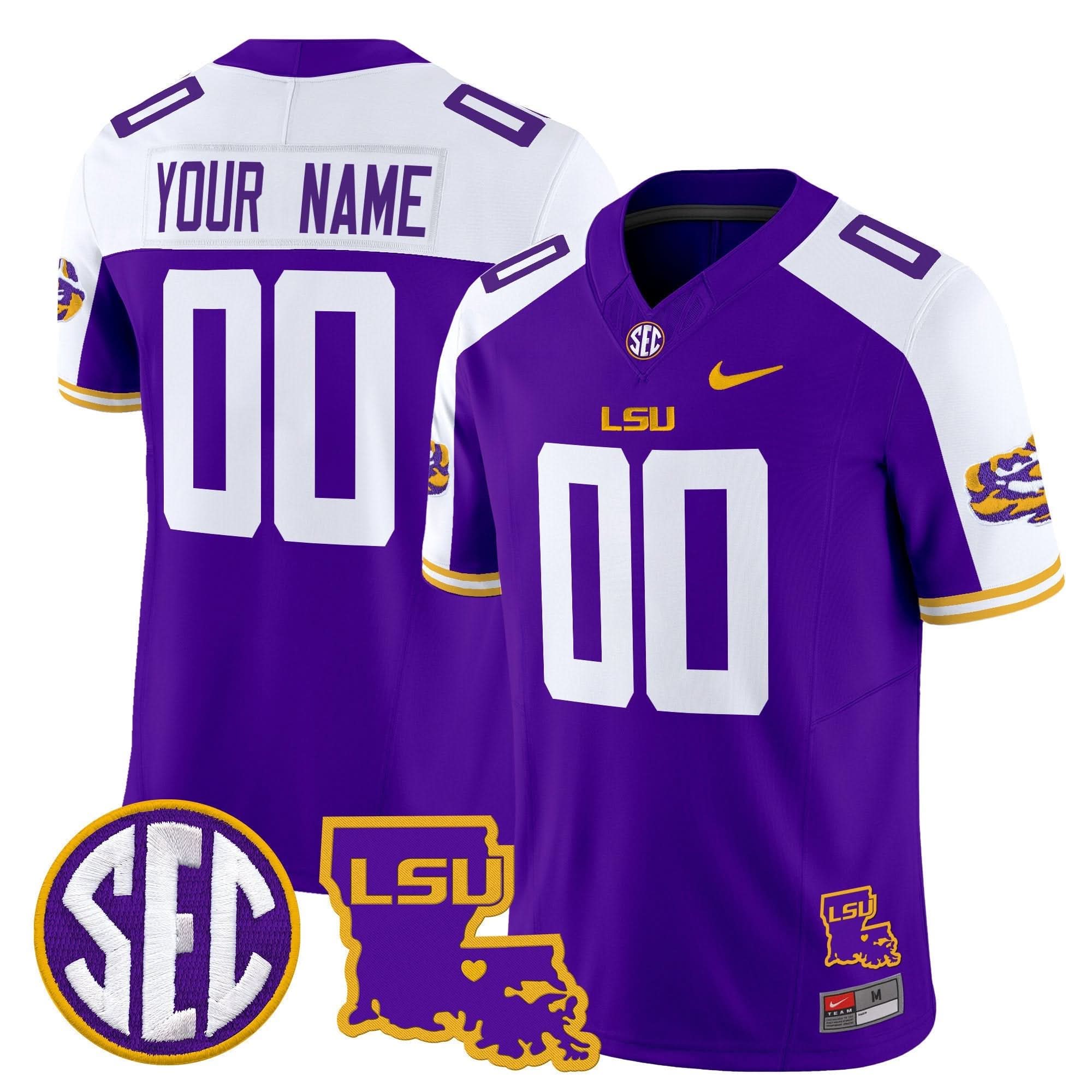 Custom LSU Tigers Jersey 2025 Louisiana Patch Vapor Limited - All Stitched 10 17260309604db2e9bed2 93c7d722 effa 408e b172 bf50e8e49600 2
