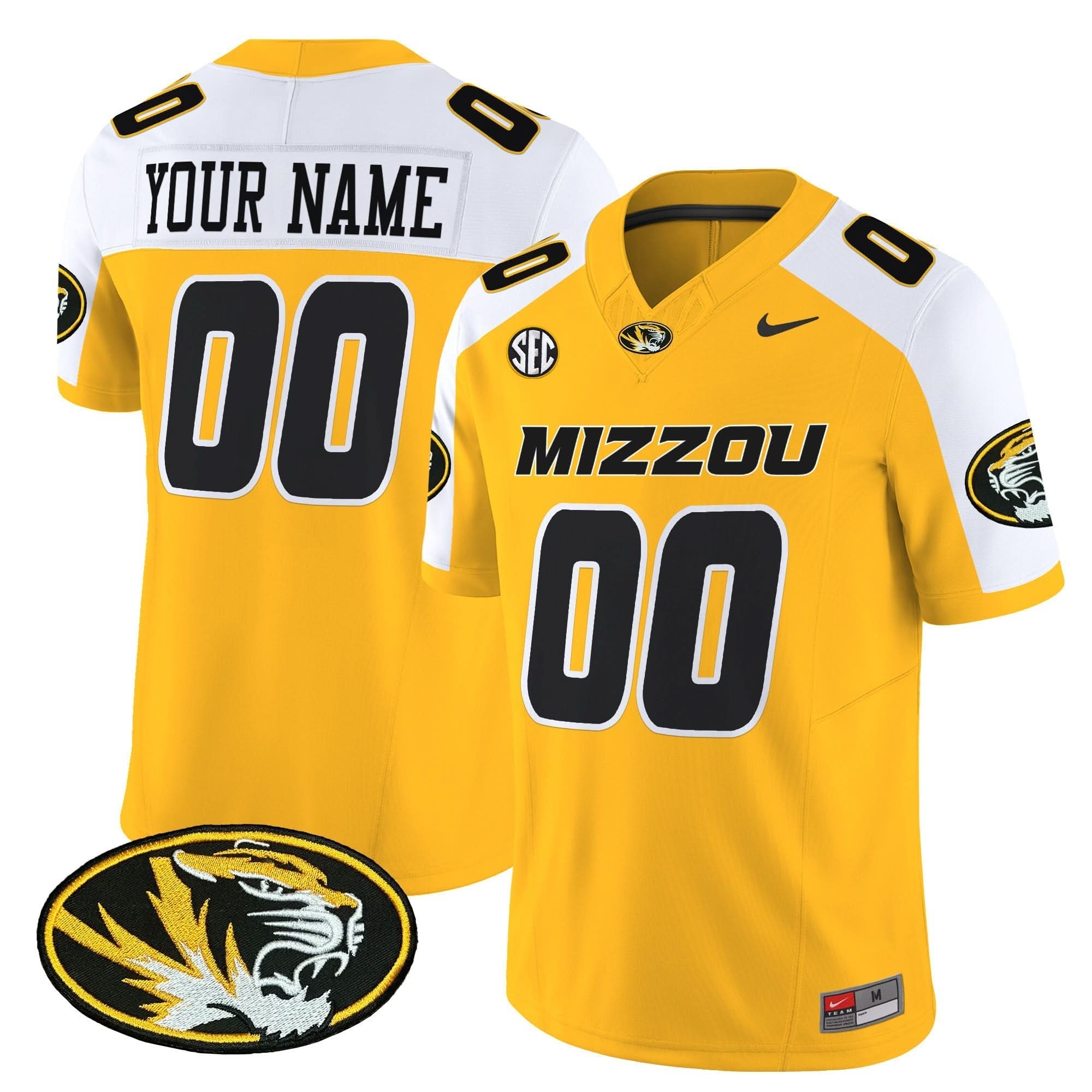 Custom Missouri Tigers Jersey Name, Number Vapor Limited Stitched All Colors 2 Custom Missouri Tigers Jersey Name, Number Vapor Limited Stitched All Colors - Image 2