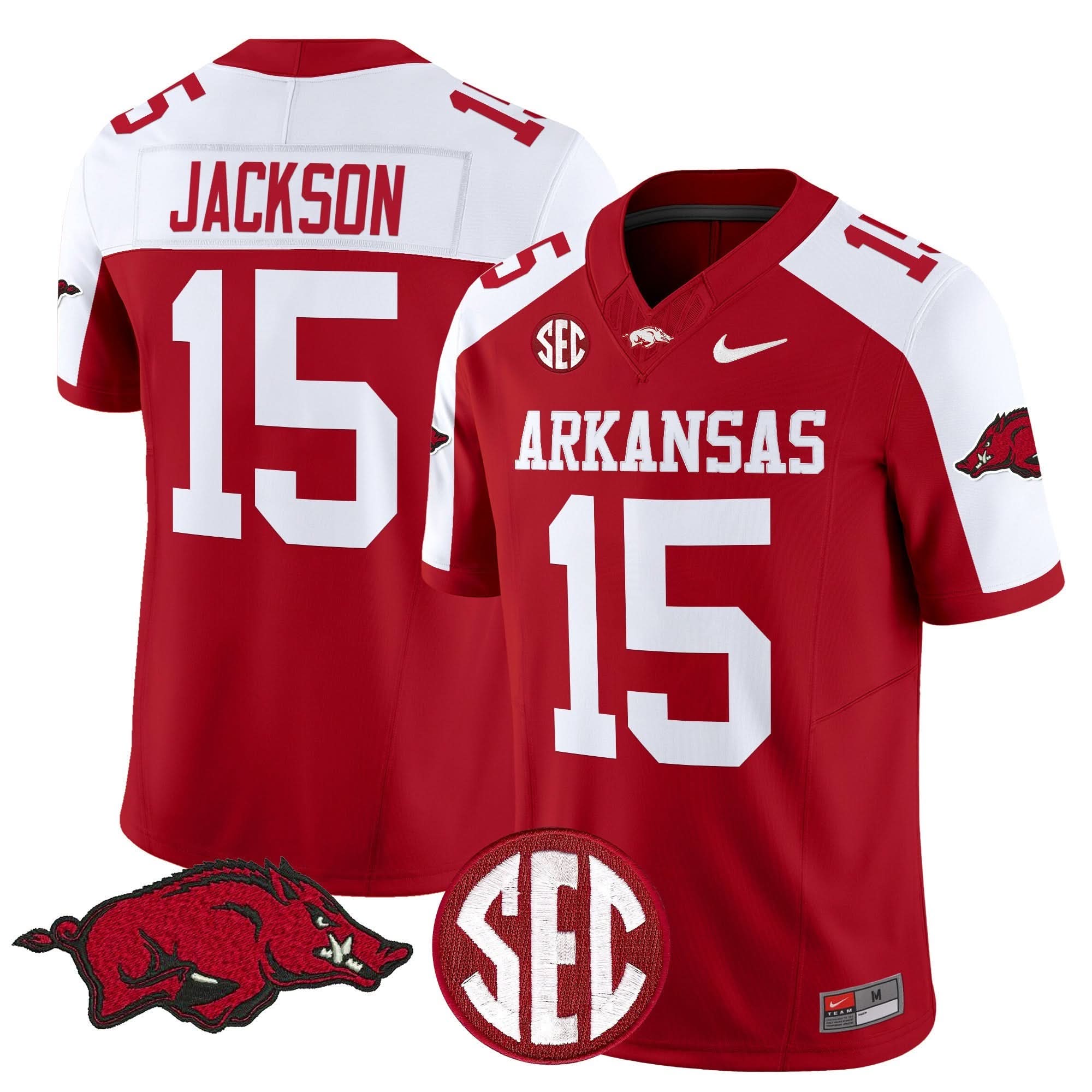 Arkansas Razorbacks Vapor Limited Jersey - All Stitched 6 Arkansas Razorbacks Vapor Limited Jersey - All Stitched - Image 6