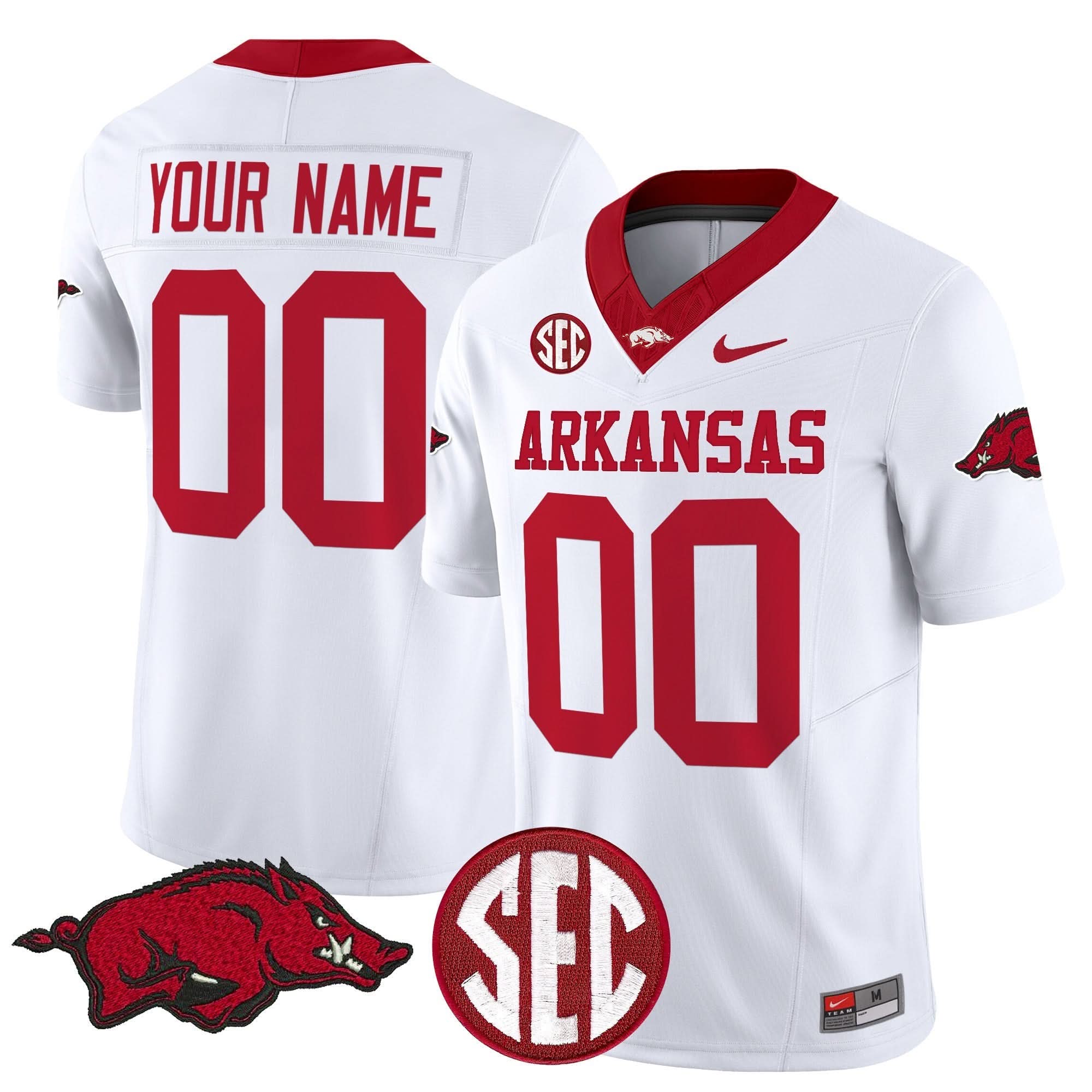 Custom Arkansas Razorbacks Jersey Name, Number Vapor Limited Stitched All Colors 5 Custom Arkansas Razorbacks Jersey Name, Number Vapor Limited Stitched All Colors - Image 5