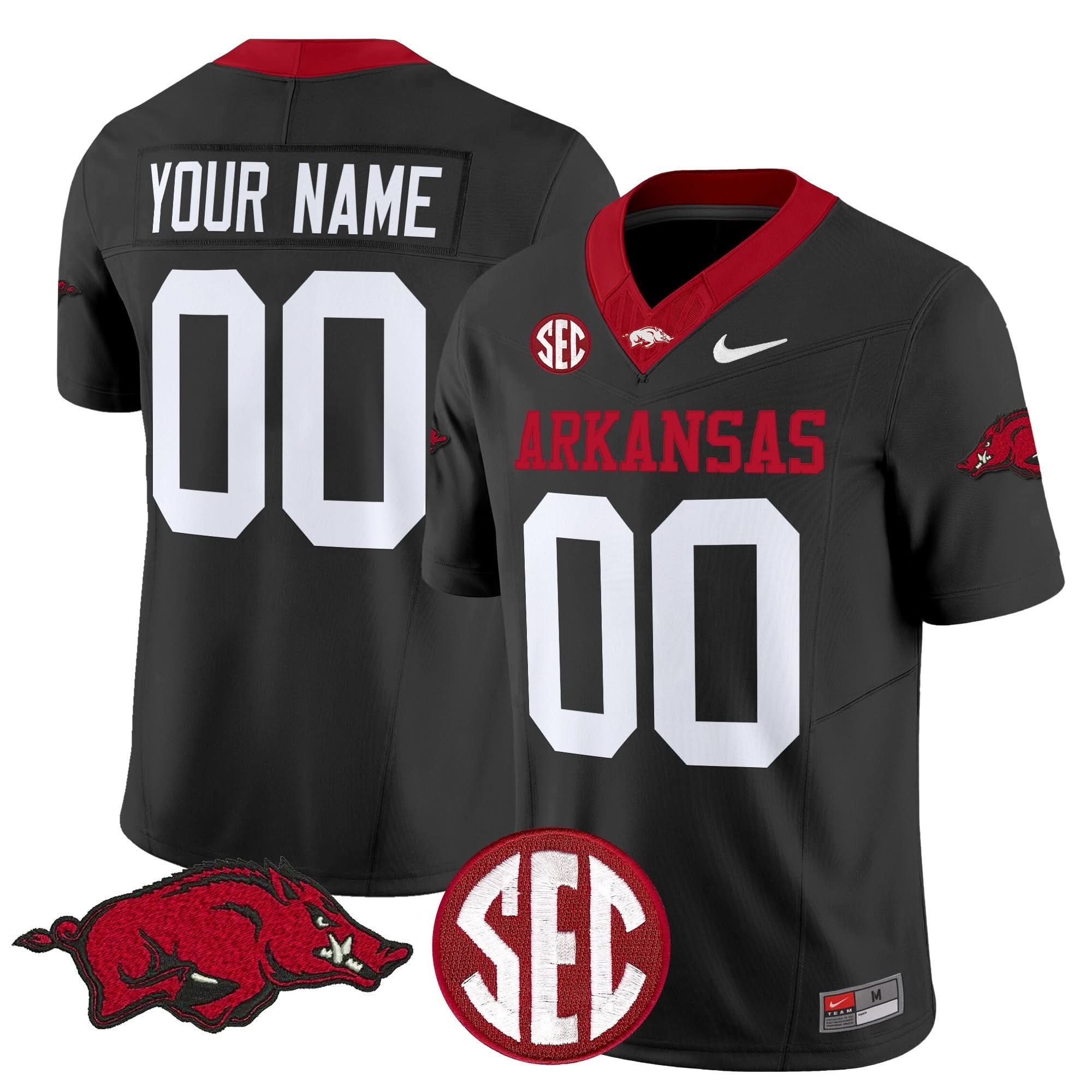Custom Arkansas Razorbacks Jersey Name, Number Vapor Limited Stitched All Colors 4 Custom Arkansas Razorbacks Jersey Name, Number Vapor Limited Stitched All Colors - Image 4