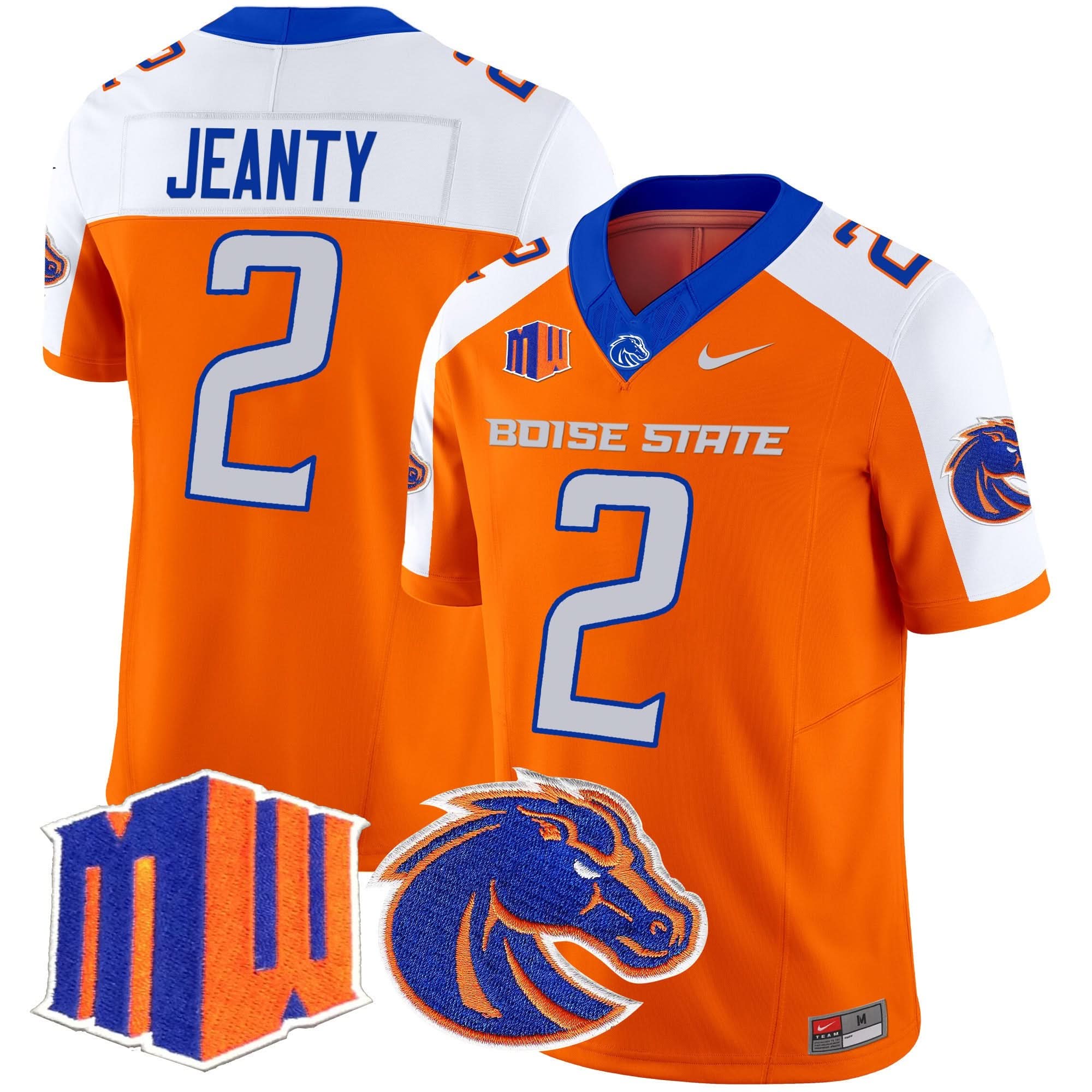Boise State Broncos 2025 Vapor Limited Jersey - All Stitched 14 Boise State Broncos 2025 Vapor Limited Jersey - All Stitched - Image 14