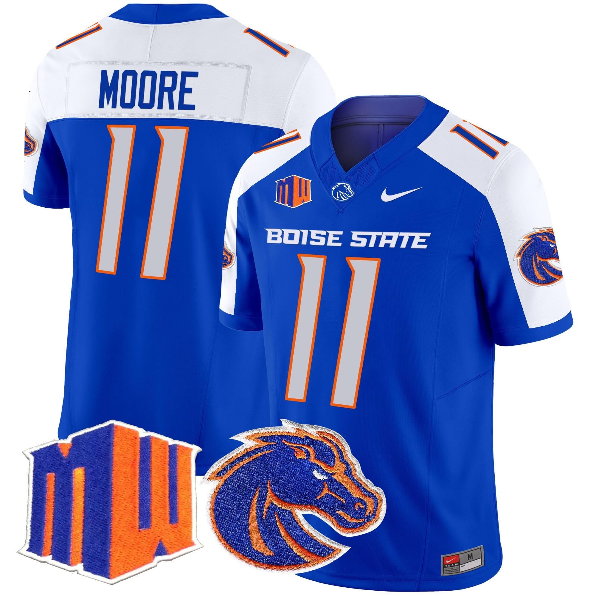 Boise State Broncos 2025 Vapor Limited Jersey - All Stitched 7 Boise State Broncos 2025 Vapor Limited Jersey - All Stitched - Image 7