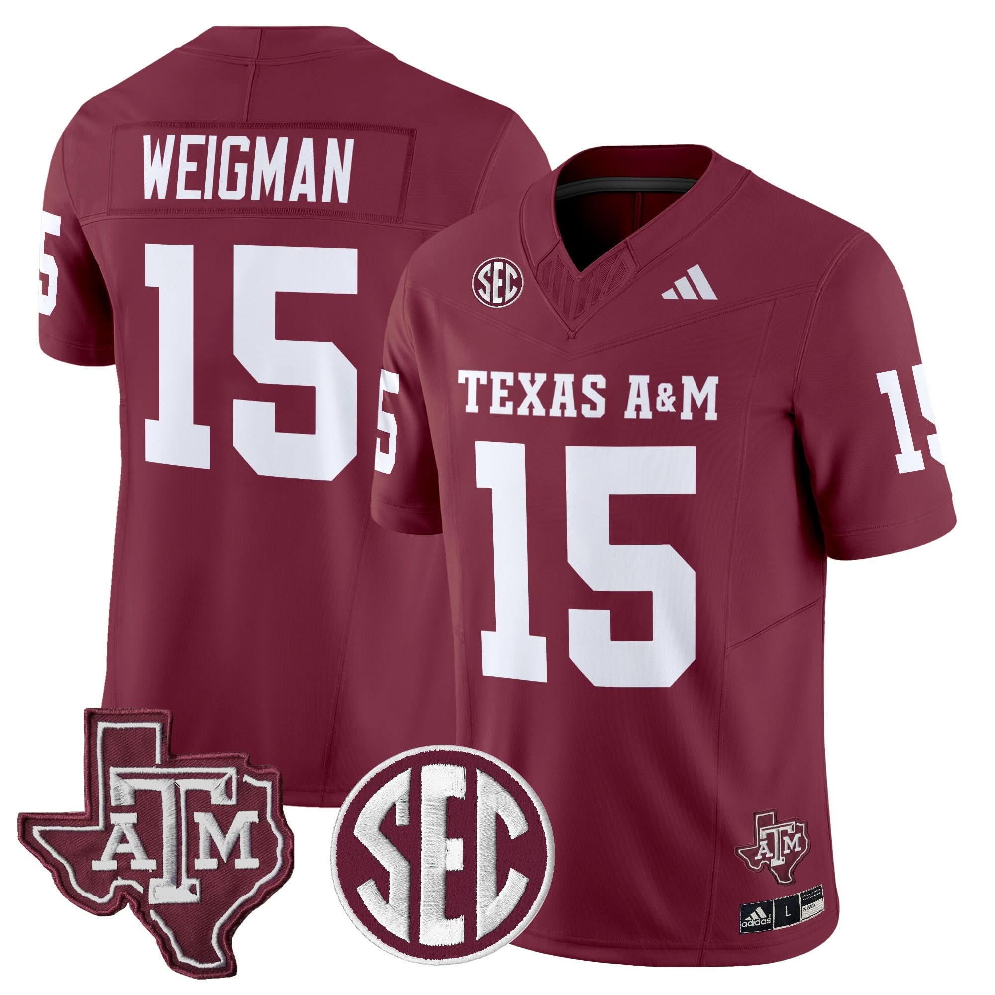 Texas A&M Aggies 2025 Vapor Limited Jersey - All Stitched 10 Texas A&M Aggies 2025 Vapor Limited Jersey - All Stitched - Image 10