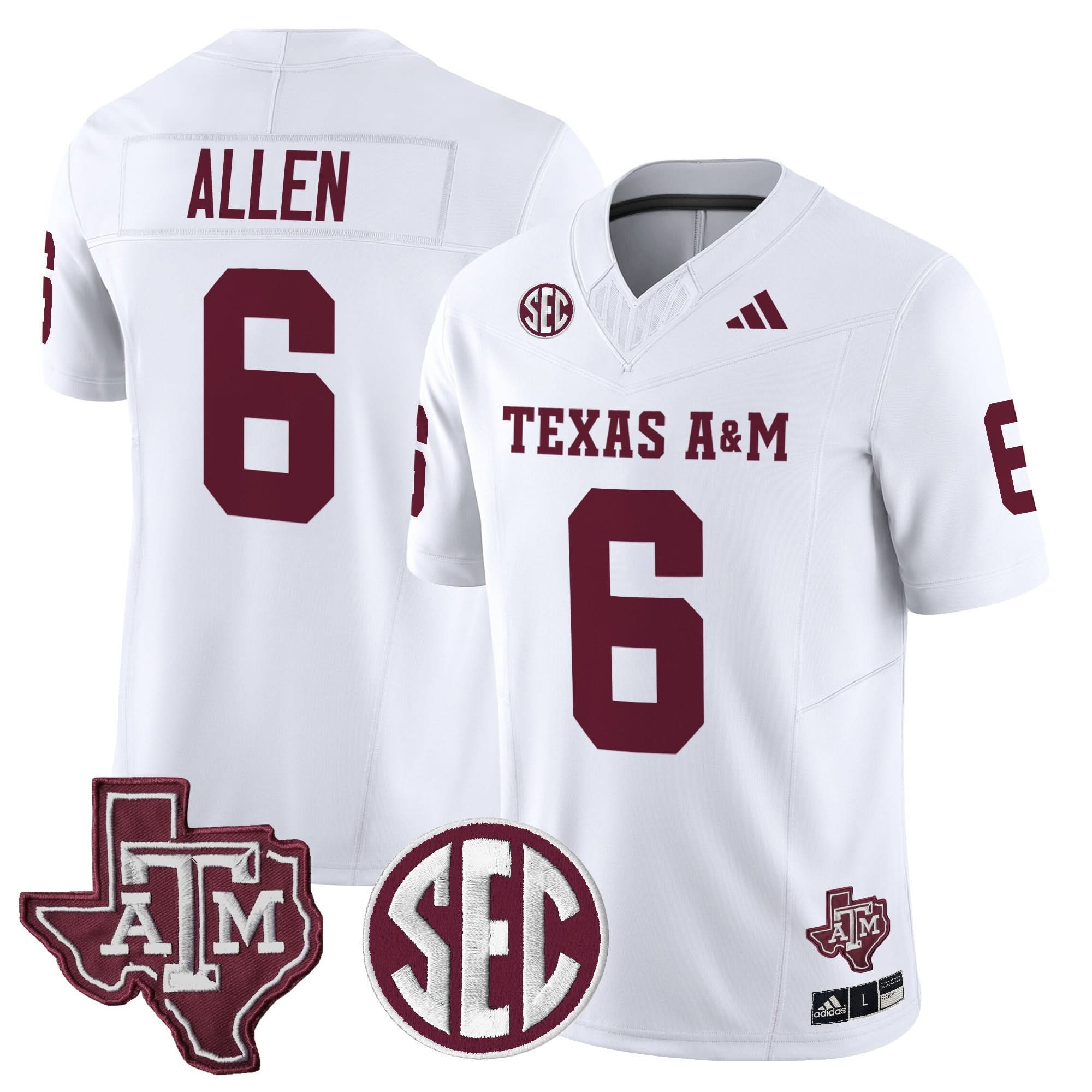 Texas A&M Aggies 2025 Vapor Limited Jersey - All Stitched 25 Texas A&M Aggies 2025 Vapor Limited Jersey - All Stitched - Image 25