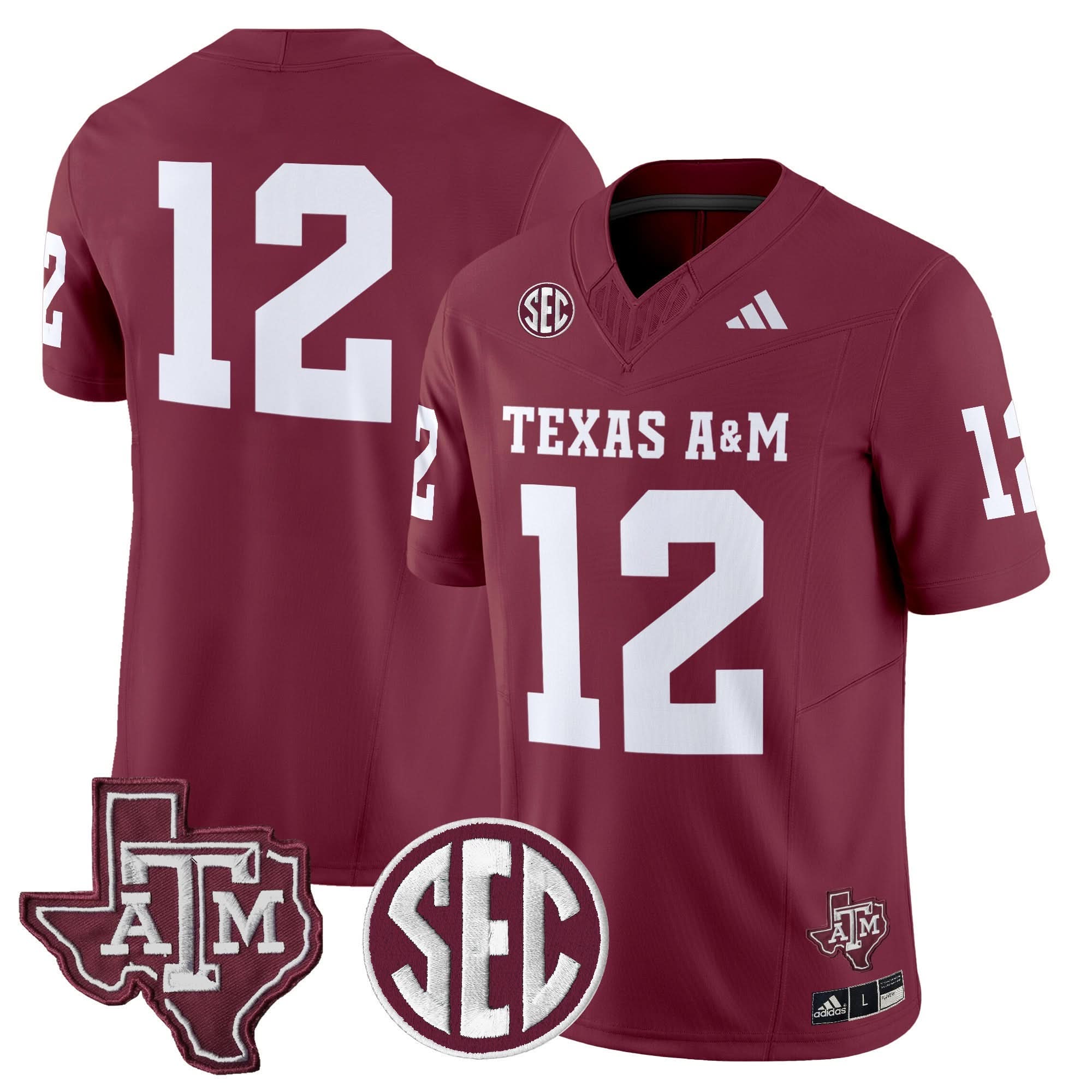 Texas A&M Aggies 2025 Vapor Limited Jersey - All Stitched 14 Texas A&M Aggies 2025 Vapor Limited Jersey - All Stitched - Image 14