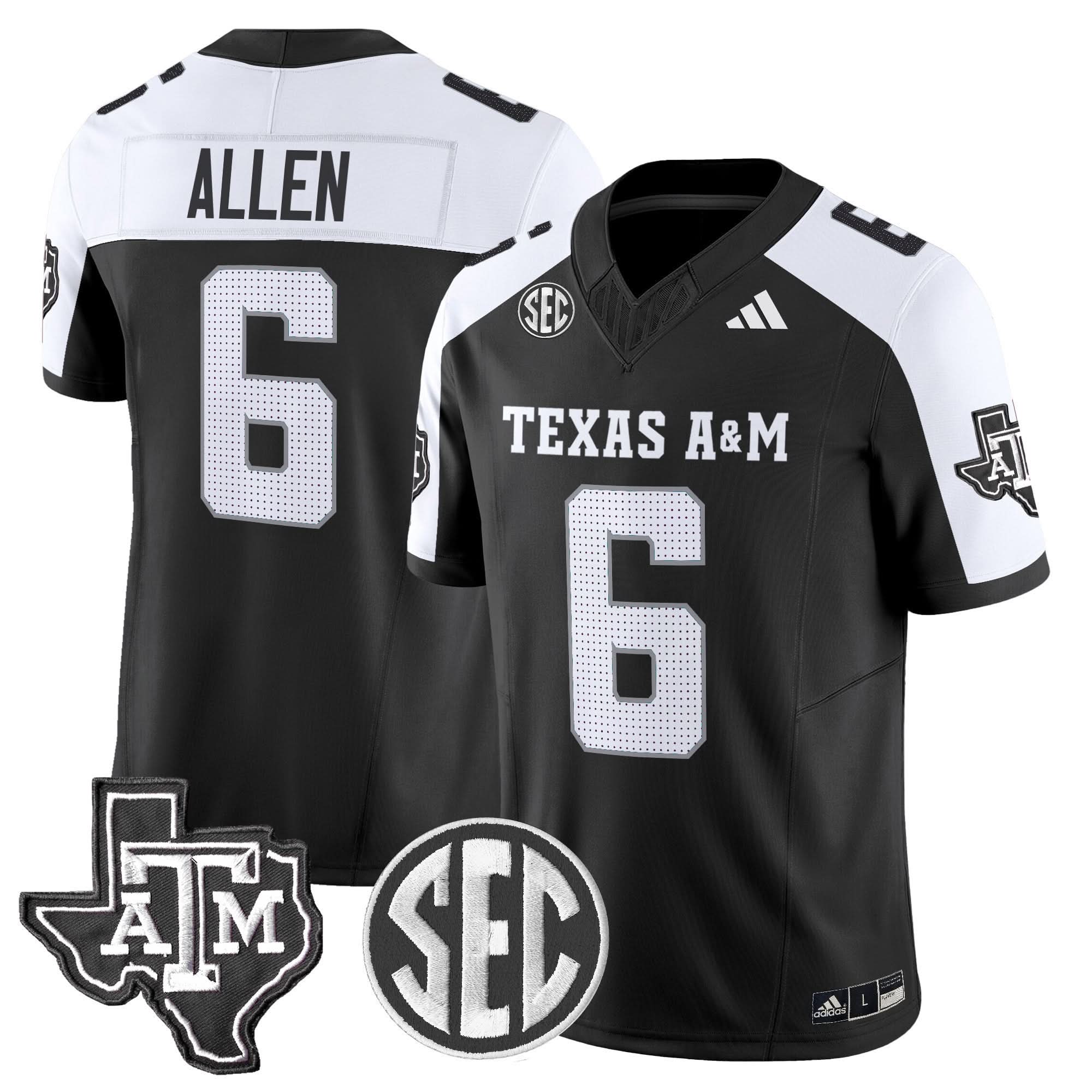 Texas A&M Aggies 2025 Vapor Limited Jersey - All Stitched 2 Texas A&M Aggies 2025 Vapor Limited Jersey - All Stitched - Image 2