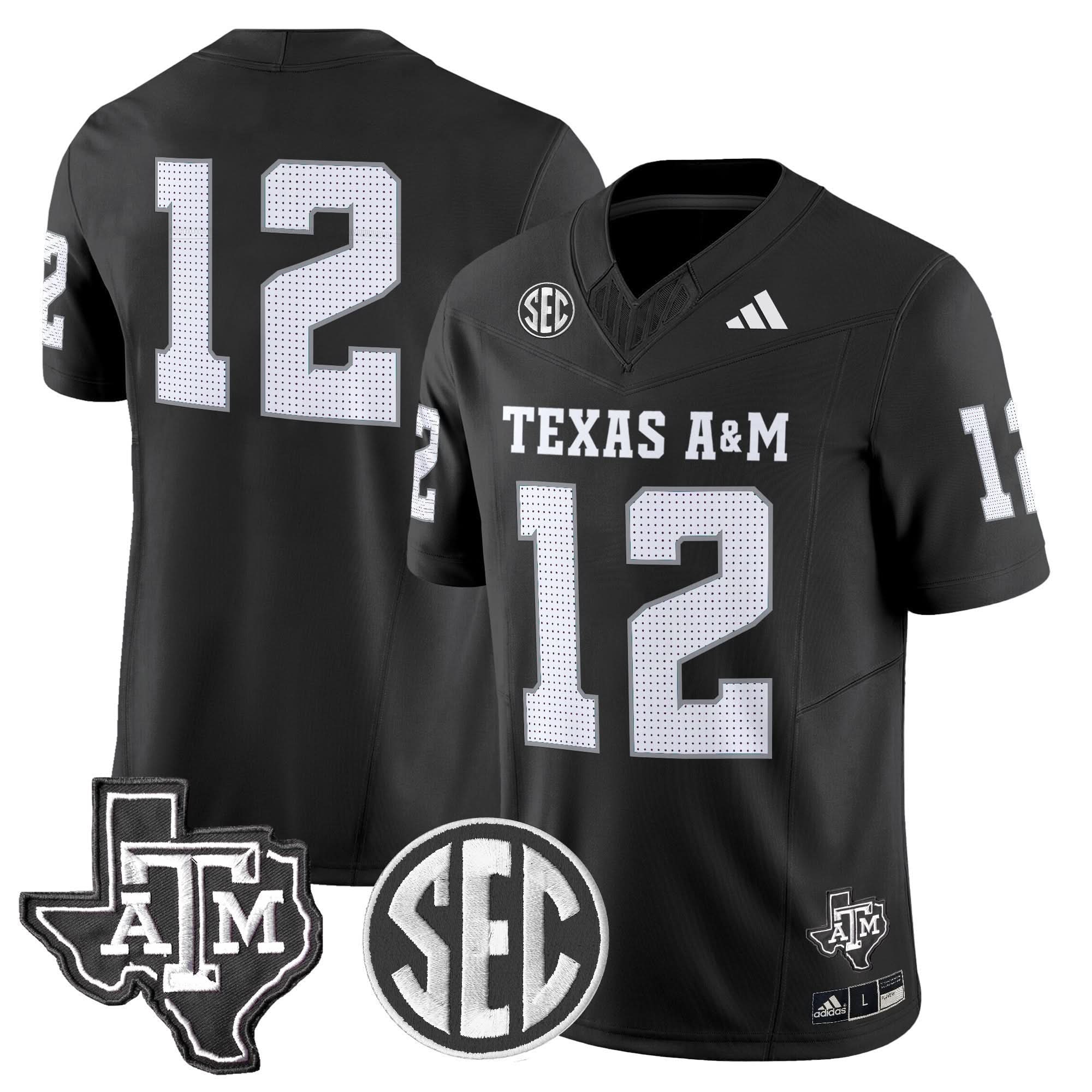 Texas A&M Aggies 2025 Vapor Limited Jersey - All Stitched 21 Texas A&M Aggies 2025 Vapor Limited Jersey - All Stitched - Image 21
