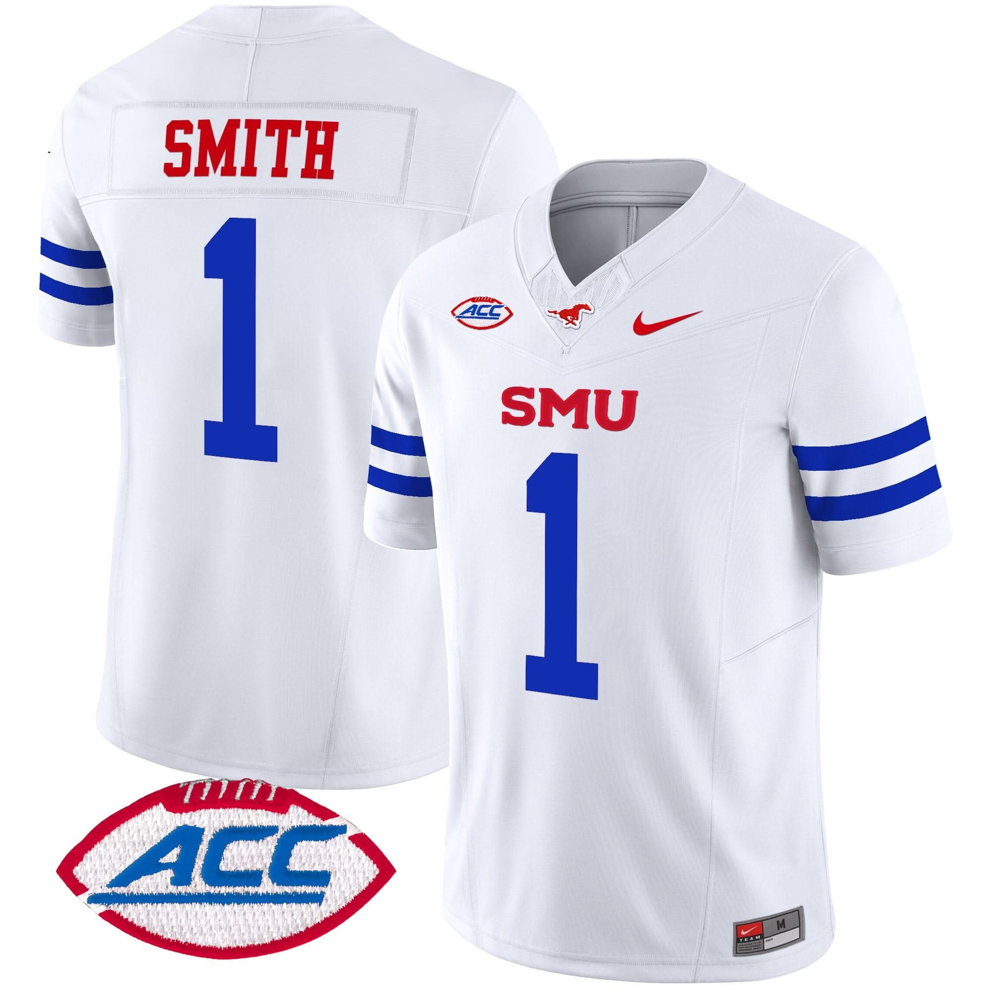 SMU Mustangs 2025 Vapor Limited Jersey - All Stitched 8 SMU Mustangs 2025 Vapor Limited Jersey - All Stitched - Image 8
