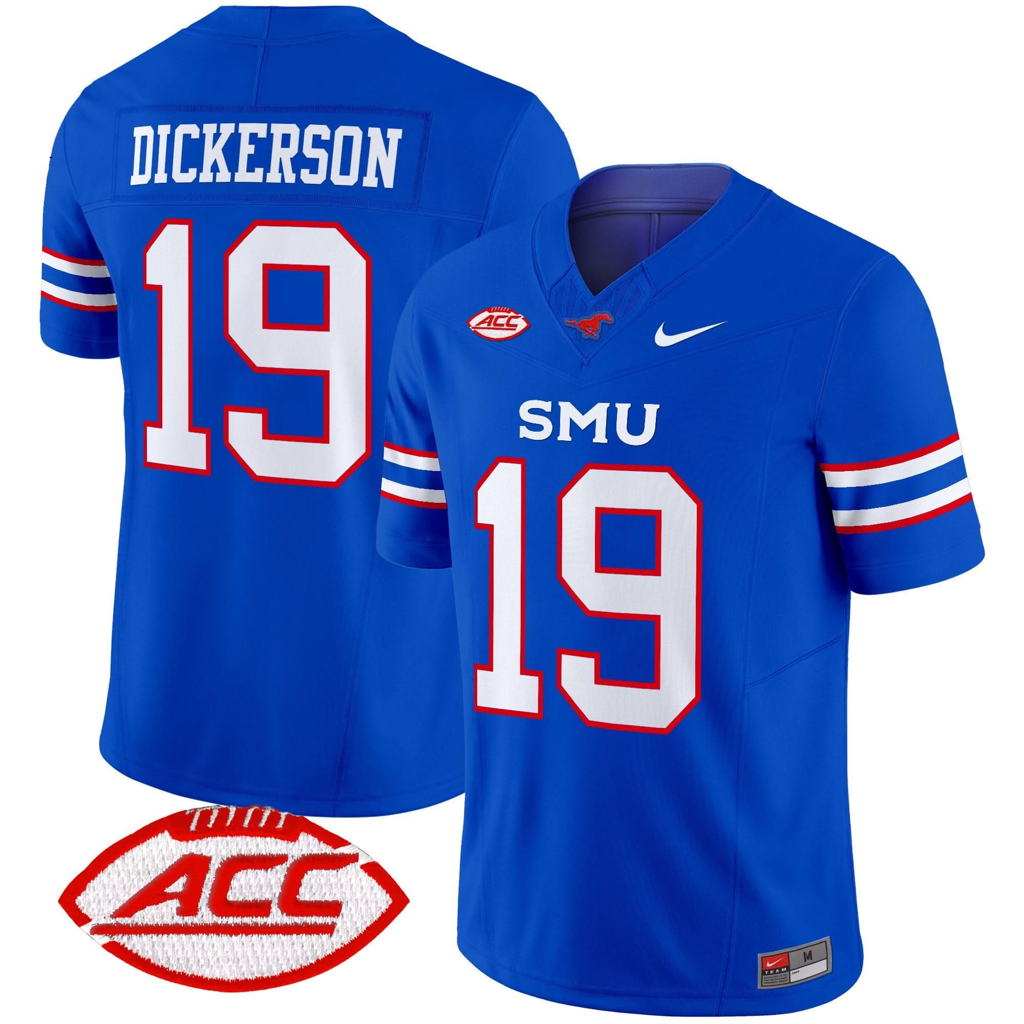 SMU Mustangs 2025 Vapor Limited Jersey - All Stitched 19 SMU Mustangs 2025 Vapor Limited Jersey - All Stitched - Image 19